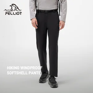 Men's 2026 New Outdoor Casual Hiking Pants High-Elastic Windproof Water Repellent Soft Shell Pants Perch Style