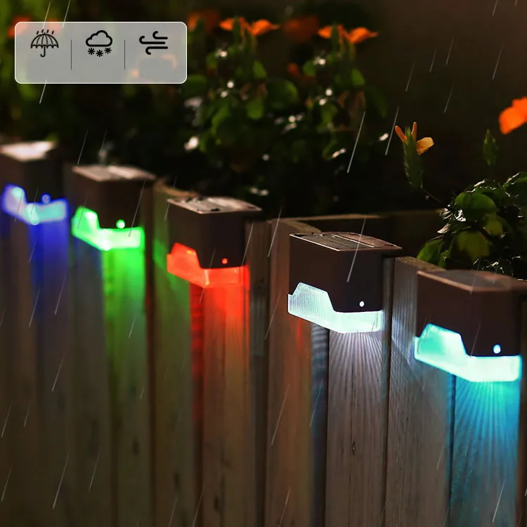 color glow fence lights