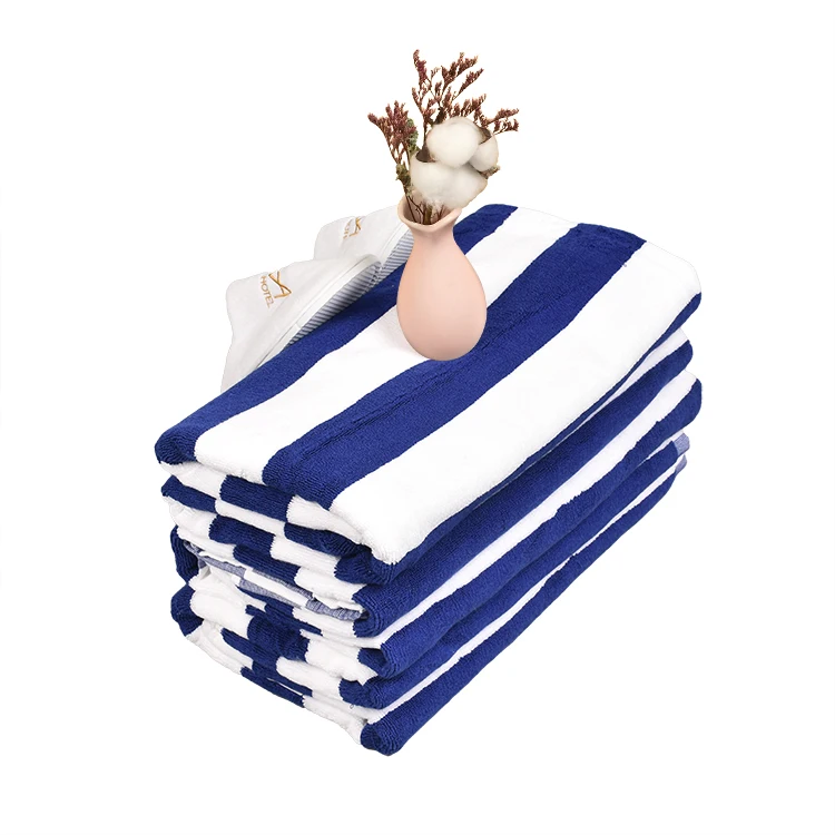Set 2 Monogrammierte Handtücher Marineblau - Luxuriös, GOTS Bio-zertifiziert - Hotelqualität Für Bad & Spa
