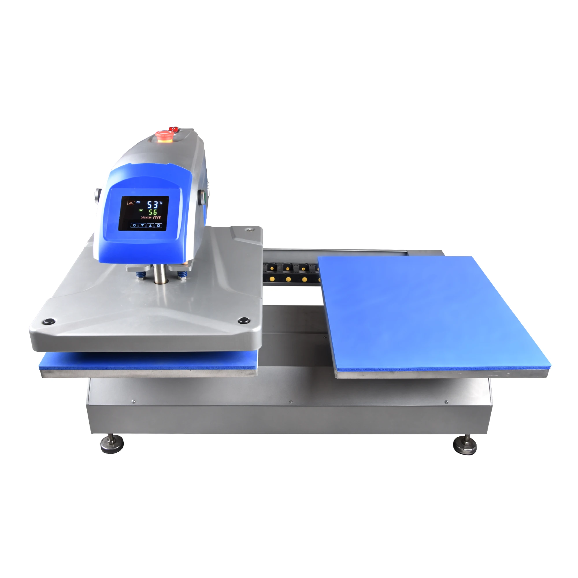 Wholesale Electric Automatic 16×20 Double Side Station Heat Transfer Press  Machine With Laser Alignment Manufacturer and Supplier