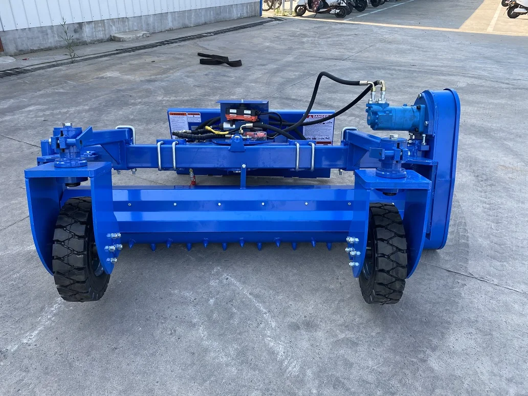 72" Skid Steer Attachments Power Rake Soil Conditioner For Skid Steer