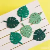 Hoja de Monstera Verde (6 unidades) - 4.6*6.5cm