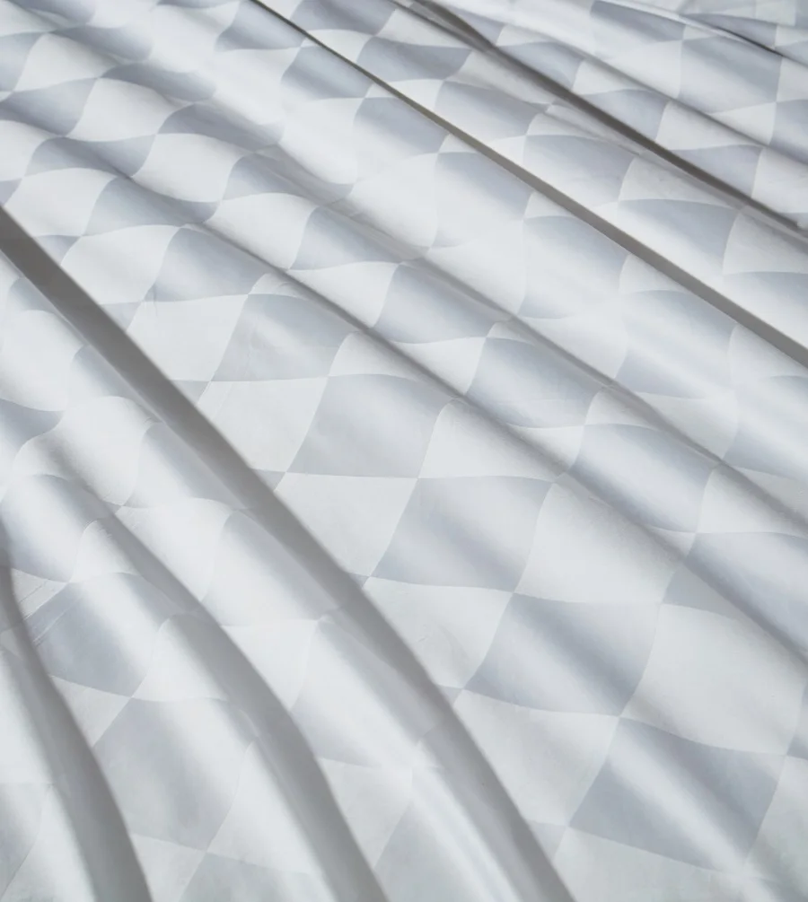 Extra Wide 100 Cotton Nine Lattice Dobby Fabric For 5 Satr Luxury