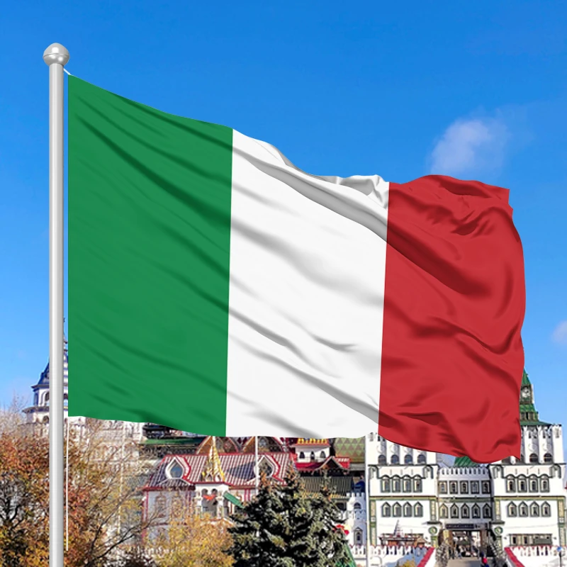 Boland Italien-Fahne – 90 X 150 Cm, Aus Polyester, Mit Metallringen, Für WM, EM & Mottopartys