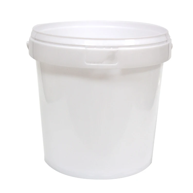 Plastic Bucket Food Grade 1 Gallon Container White Plastic Pail Paint ...