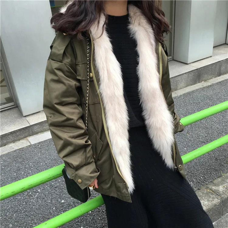 warm fur lined parka