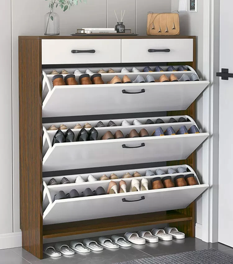 Sample Storage Holders Wooden Pull Out Rotating Shoe Rack Cabinet Design Wooden Modern