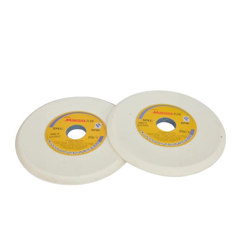 High Grinding Efficiency and High Precision Stone Grinding of China Supplier Ceramic Flat-shaped Vitrified GREEN Grinding Wheel