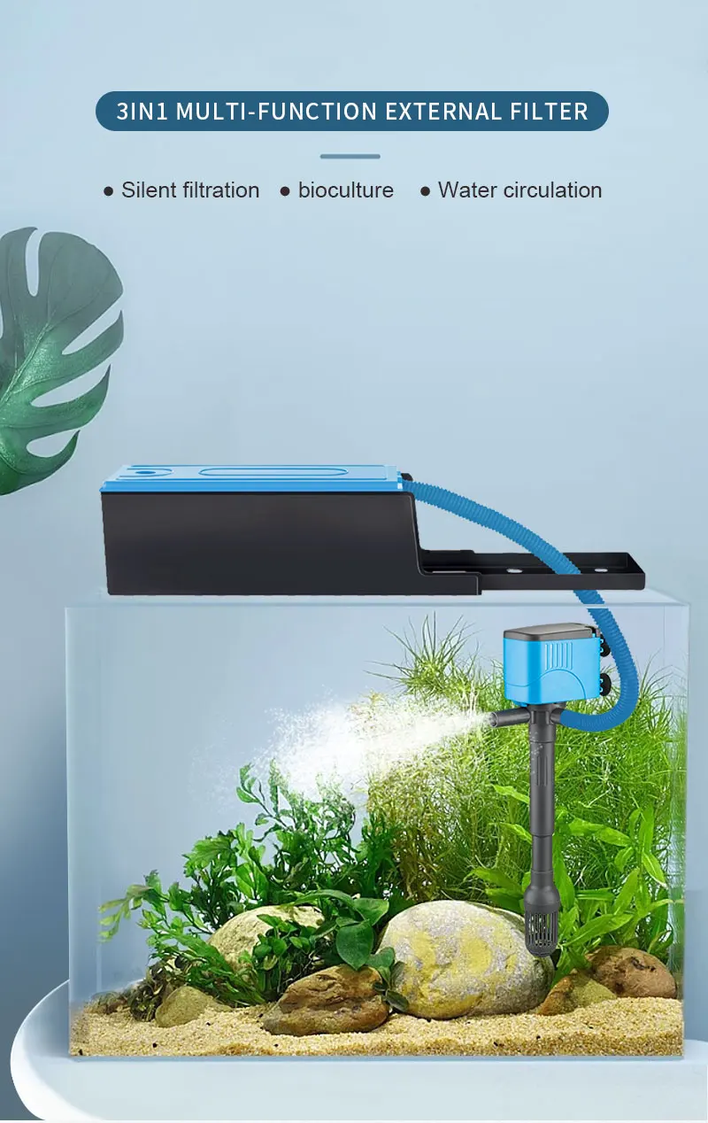 Multifunction Aquarium Internal Filter Water Pump 3 In 1fresh And Salt