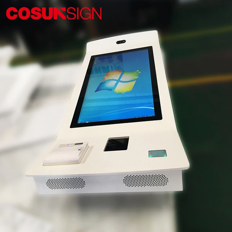 Self-Service Order Kiosk QR Code Scanner Printer 18.5 32 Inch Touch Payment Kiosk for Restaurants Floor Standing