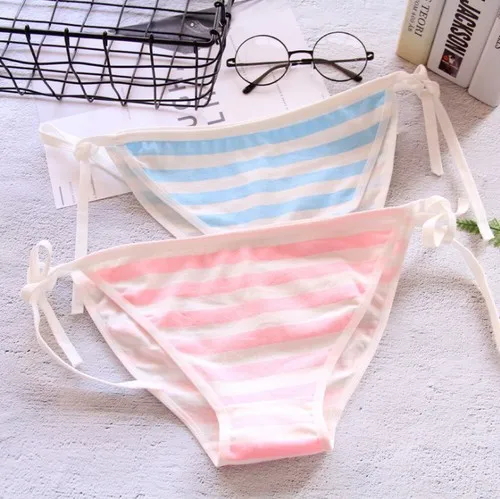 Harajuku Lolita Girl Blue Pink Stripe Panties Underwear Intimate Cosplay Anime - Buy Stripe Pantieswomen Stripe Underwearlolita Girl Underwear Product on Alibaba.com