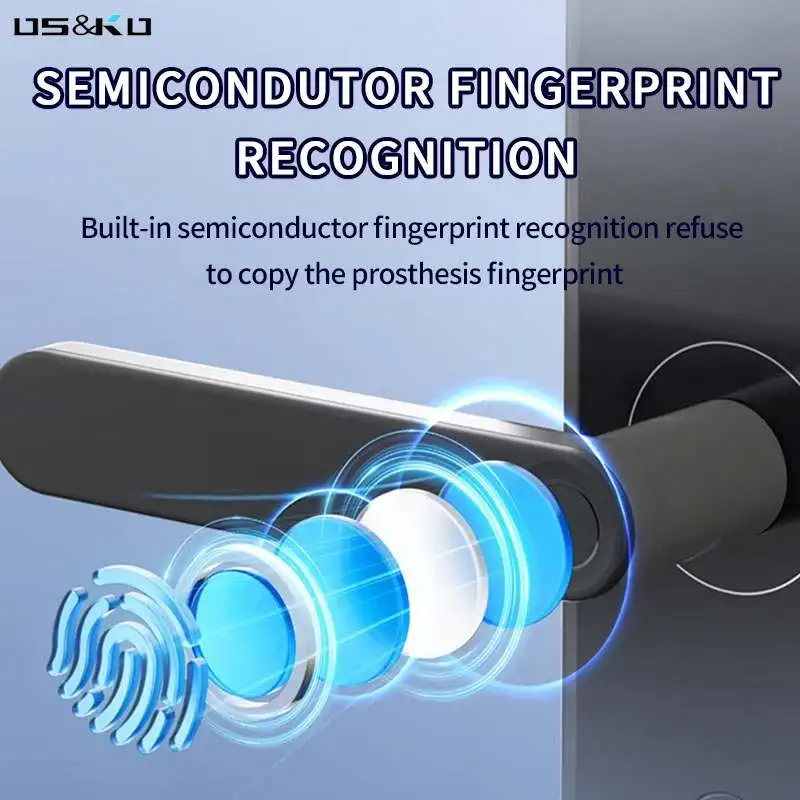 Electronic Fingerprint Camera Smart Door Lock Tuya App Sim Card Mobile Phone Control Gsm Digital Door Lock with Key