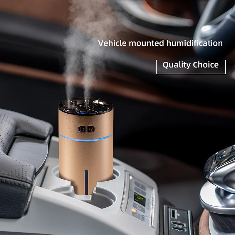 Portable Metal 300ml Humidifier Aroma Diffuser 2 in 1 Essential Oils Car Air Fresheners Aromatherapy Aroma Diffuser