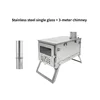 Canna fumaria singola in acciaio inox da 3 m