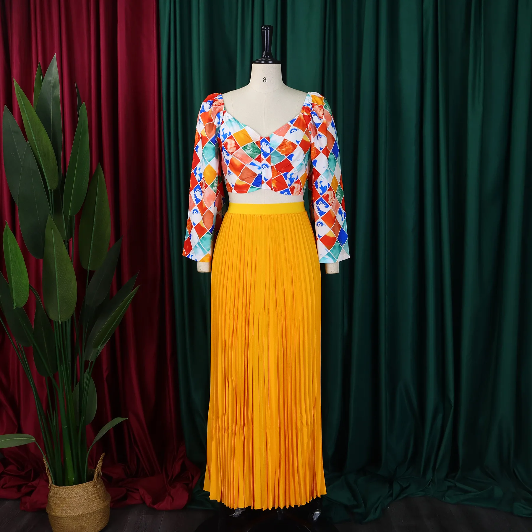 DUNDROP ♥ [SET] DD Pleated top and skirt set /追跡付 CC56409h_grande.jpg?v=1651430369