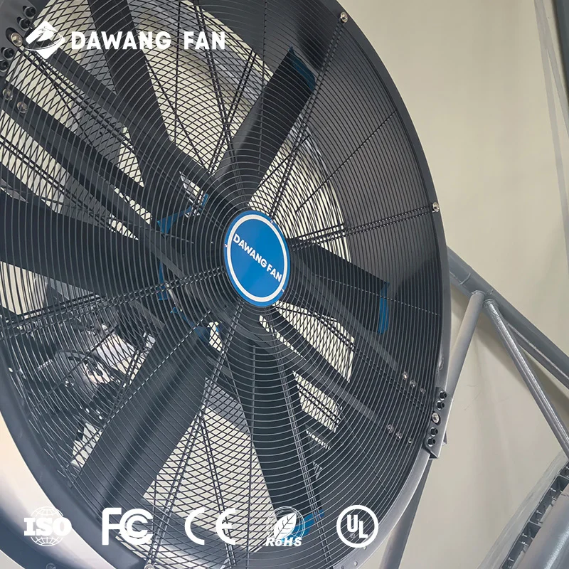 DAWANG FAN 220 В 0,55 кВт 1,2 м PMSM Тяжелый промышленный высокоскоростной осевой колеблющийся настенный вентилятор для подачи свежего воздуха, охлаждения больших складов
