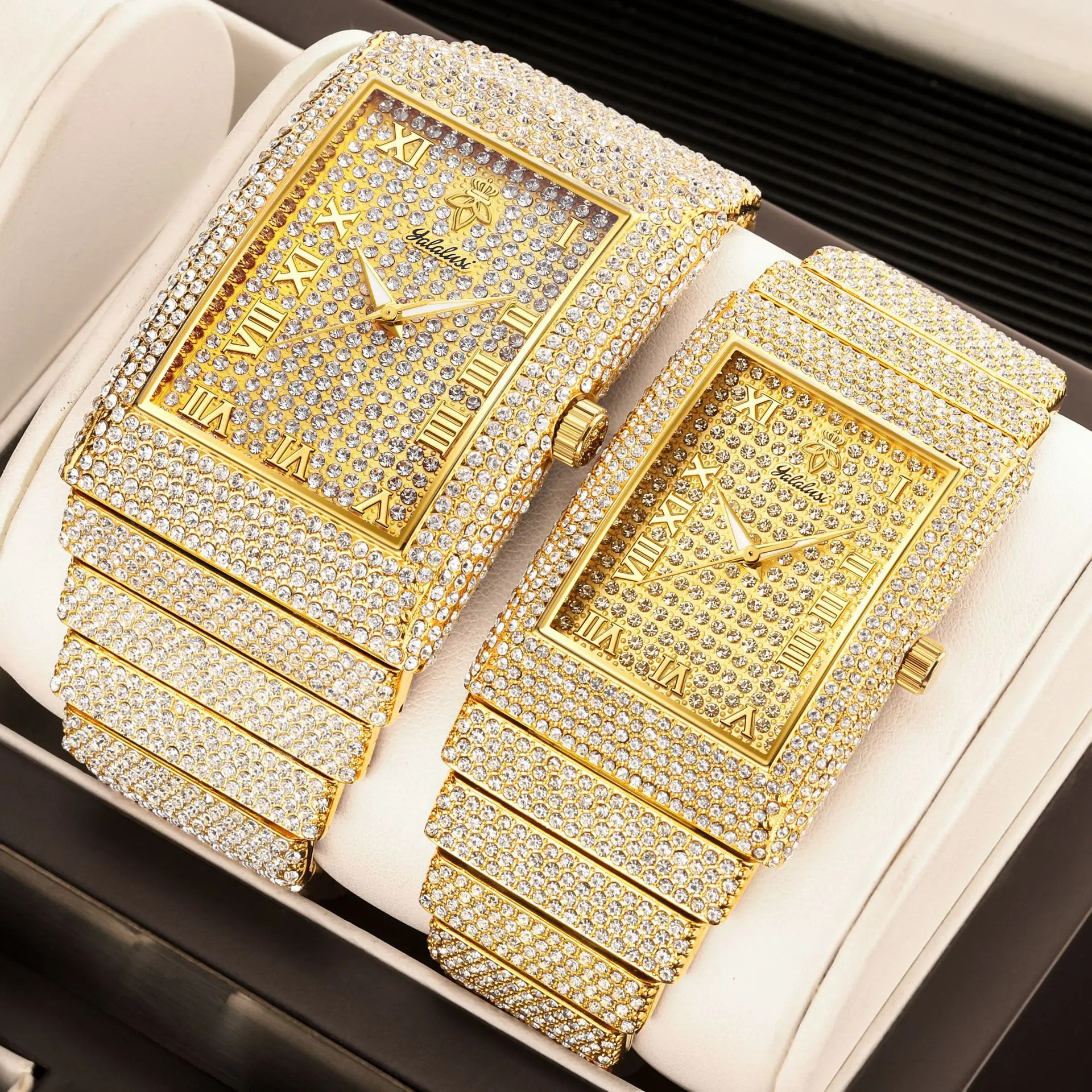 Rectangular Diamond Quartz Women's Watch OM-223440