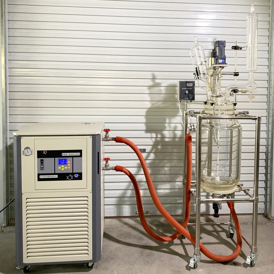 Oil Lab Rektor Instrument Glass Lining Esterification Machine Rectors Vacuum Funnel Small Kettle Reactor in Pharma