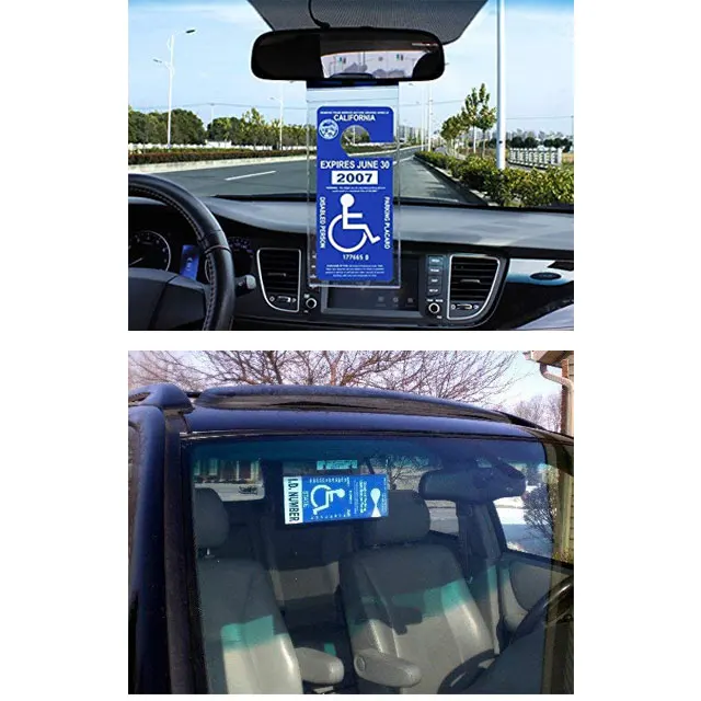 Handicap Parking Placard Holder Transparent Disabled Parking Permit