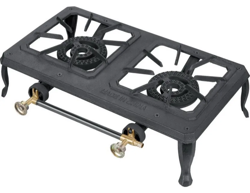 Double Burner Heavy Duty Cast Iron Stove, 63-5200