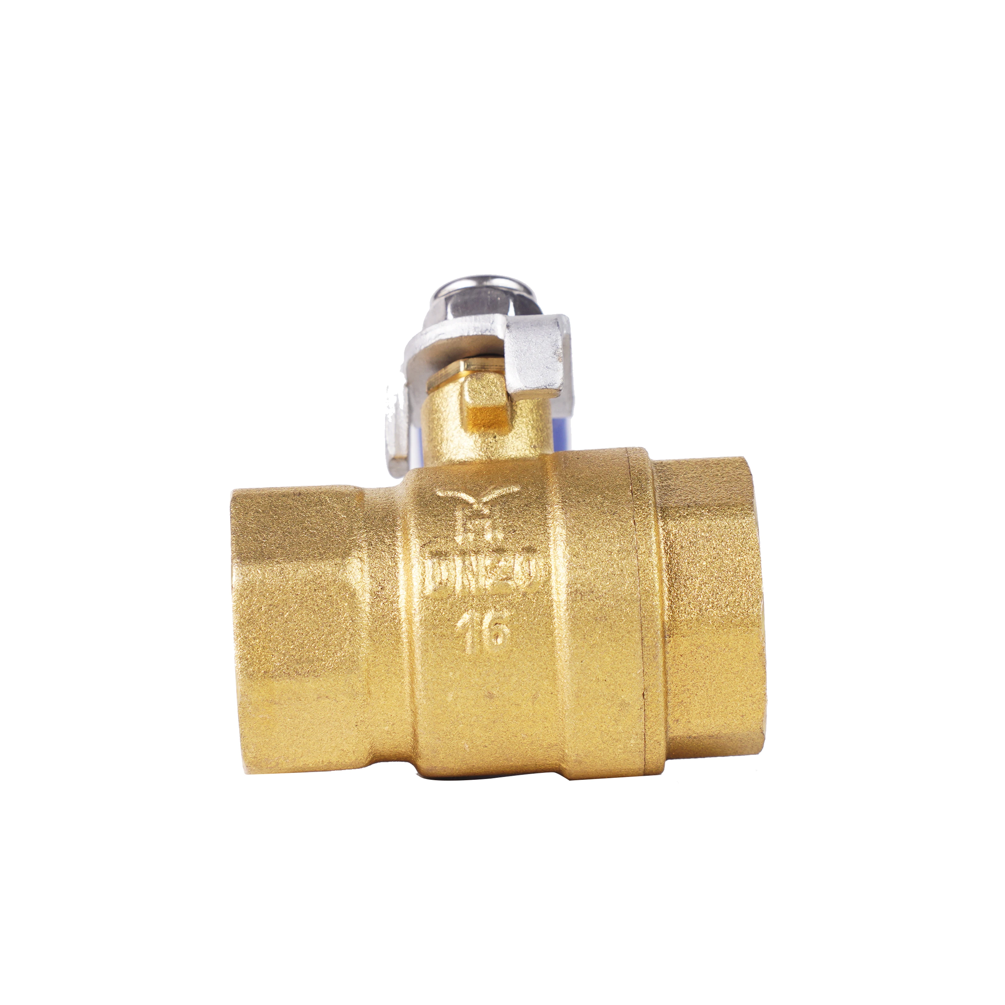 HUHANG Manual Forged Brass 1/4'' 2 Inch 3-Way Water Ball Valve High Pressure Union Lockable General Application Control Gas factory