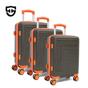 Luggage Factory Color Collocation Business Luggage Set Trolley Suitcase 4 Wheels Unisex Spinner Anti Crack Suitcase Set