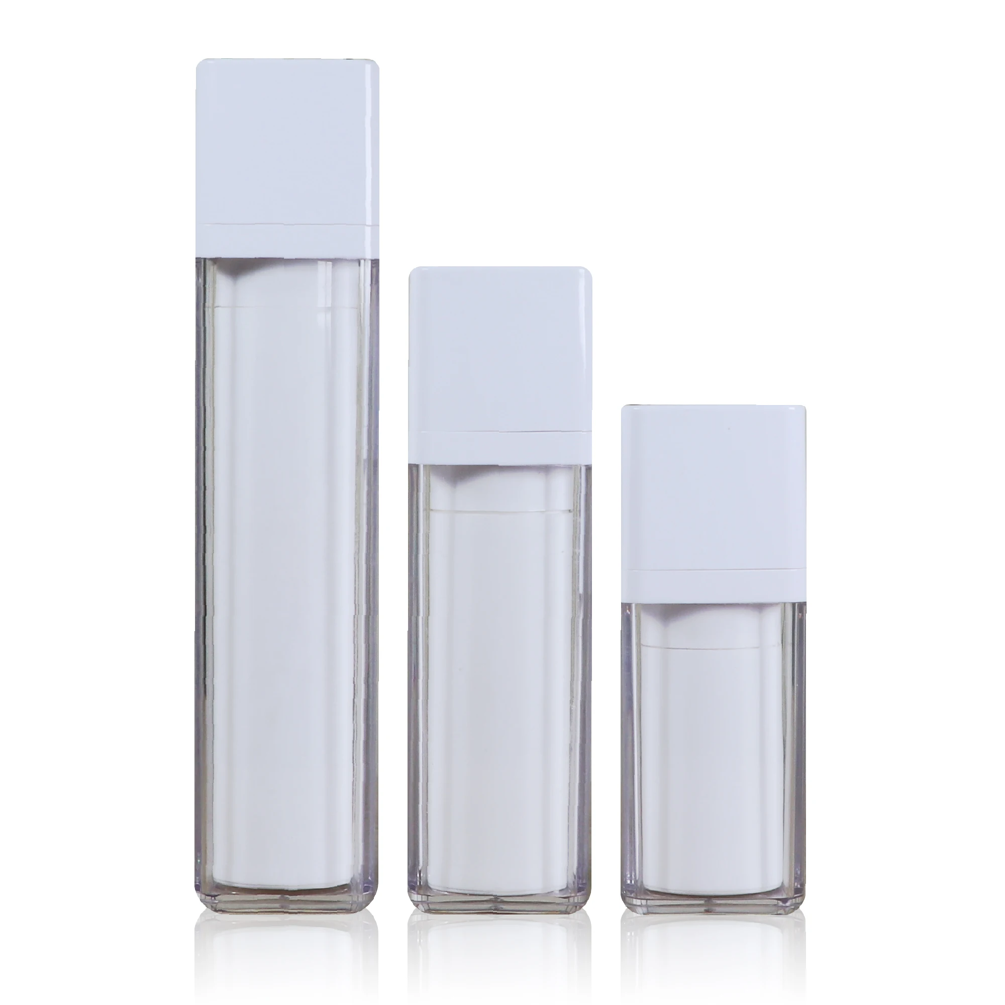 エアレス真空ローションポンプガラスボトル 30ml 50ml 100ml ツイスト 