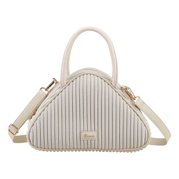 NOHOO Hot Sale Mini Triangle Simple Cute 2 in 1 Women Handbag with Adjustable Shoulder Straps