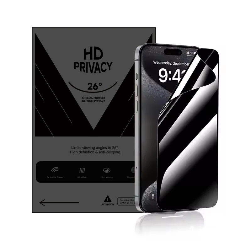 HD Hydrogel Screen Protector Film Anti-Spy Privacy Soft TPU Screen Protector Cutting Machine for Mobile Phones