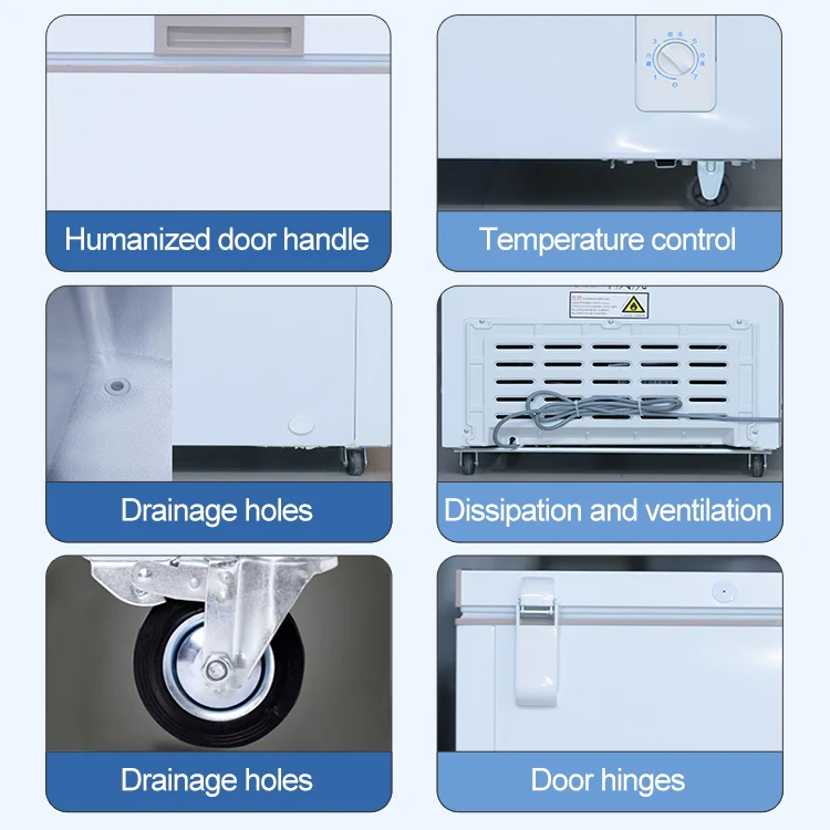 Upright Deep Freezer 200 Liter High Quality Home Appliance Single Door