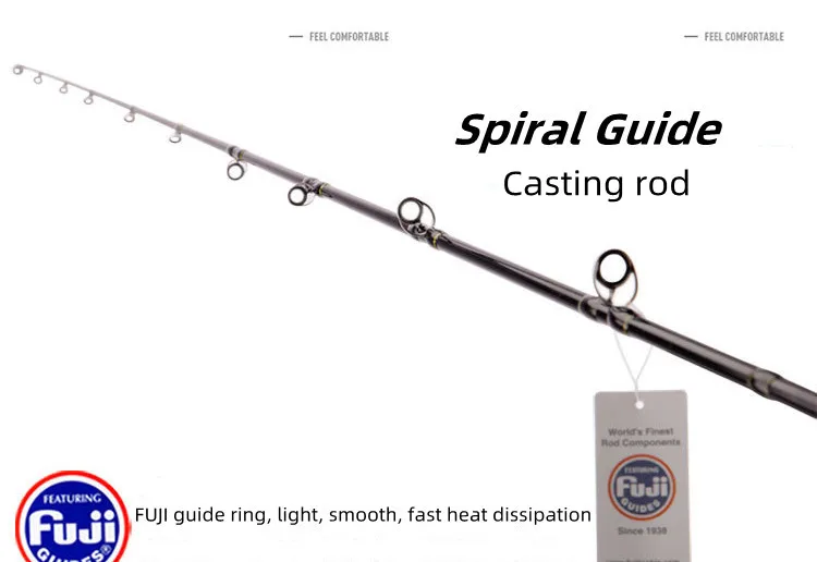 2023 Fuji Rod 1.8m 1.98m 1.5section 100g300g Bait Casting Rod High X