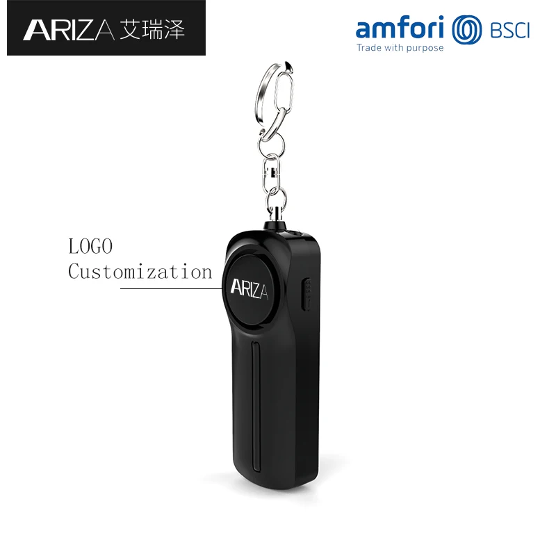 Manufacturer Self Protection Keychain Led Flashlight Personal Alarm Keychain for Women Keychain Alarm Self Defense