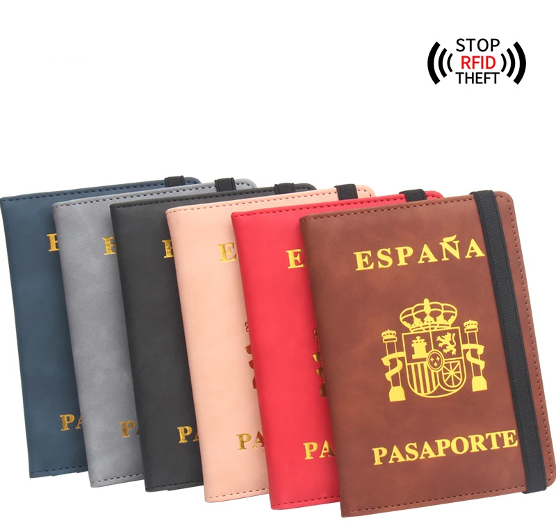 Pelle Portapassaporto In Pelle PU - 4 Pezzi, Colori Assortiti, Per Documenti E Carte Di Viaggio Custodia Passaporto - Foto 3