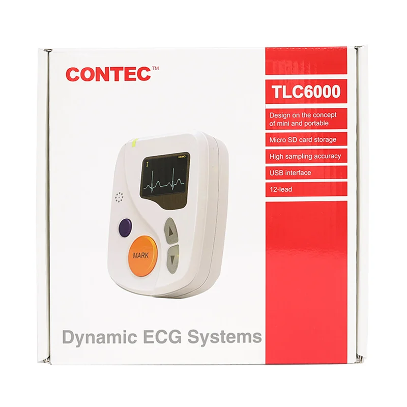CONTEC TLC6000 CE and Certifications 12 Channel Receiver 24  Hours ECG Recorder Holter