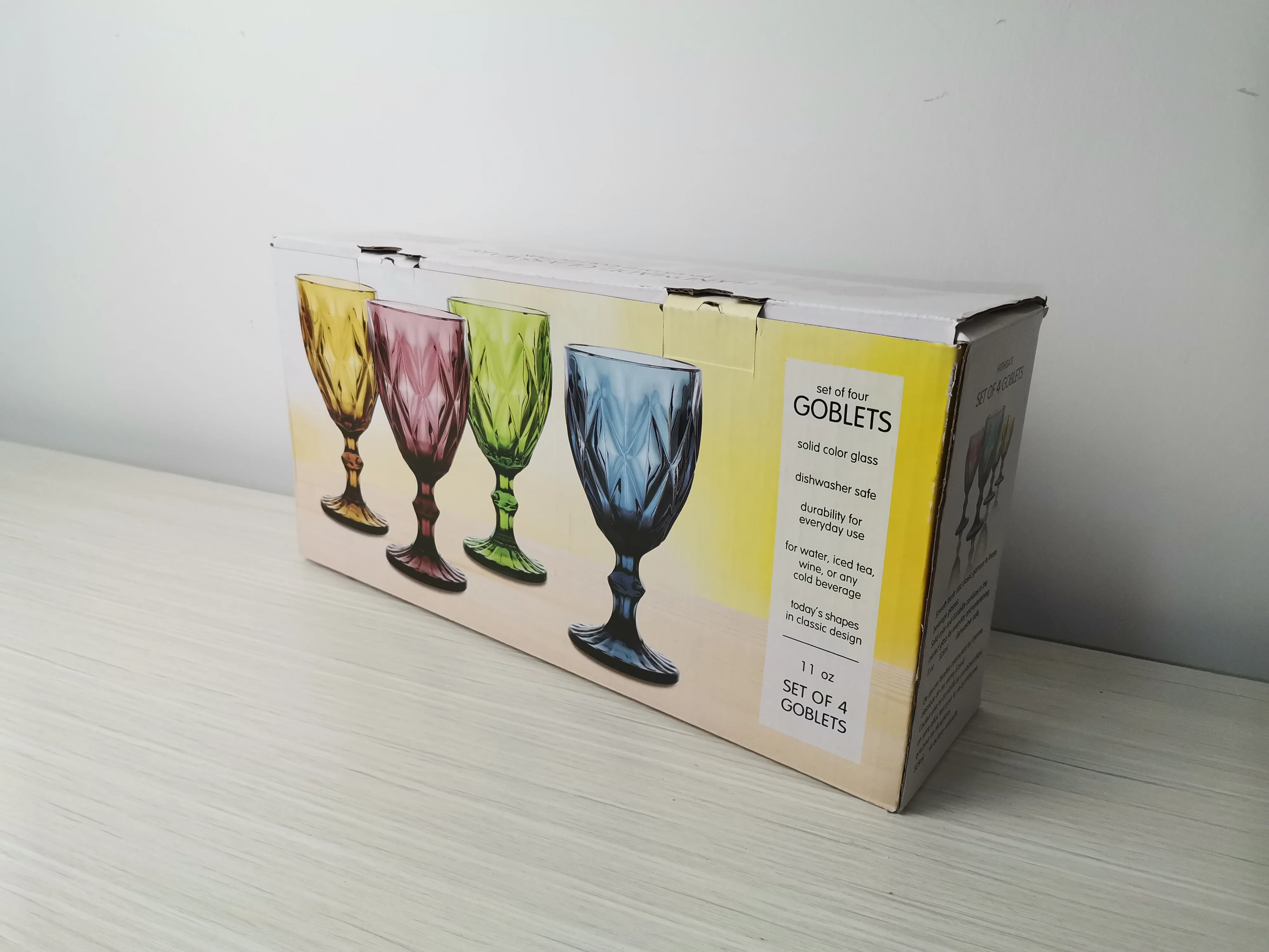 Wedding Glassware Retro Glass Goblet Relief European Wedding Glass Wine