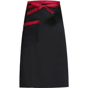 Wholesale Half-Length Thickened Canvas Chef Apron Western Restaurant Waiter & Hotel Cafe Workwear for Dropshipping