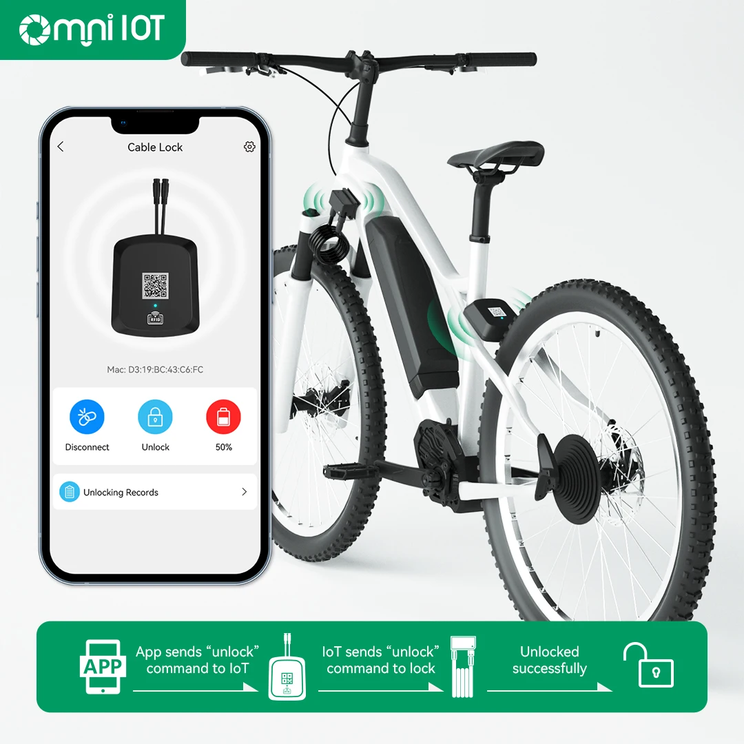 Iot Tracker For Cycle NB-IOT Smart Bike Lock Featuring GPS