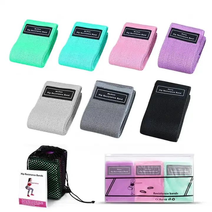 Hip Circle Band Legs Glut Shape Fitness Exercise Cotton Elastic Weight Lifting Yoga Pilates Abs Workout Resistance Bands