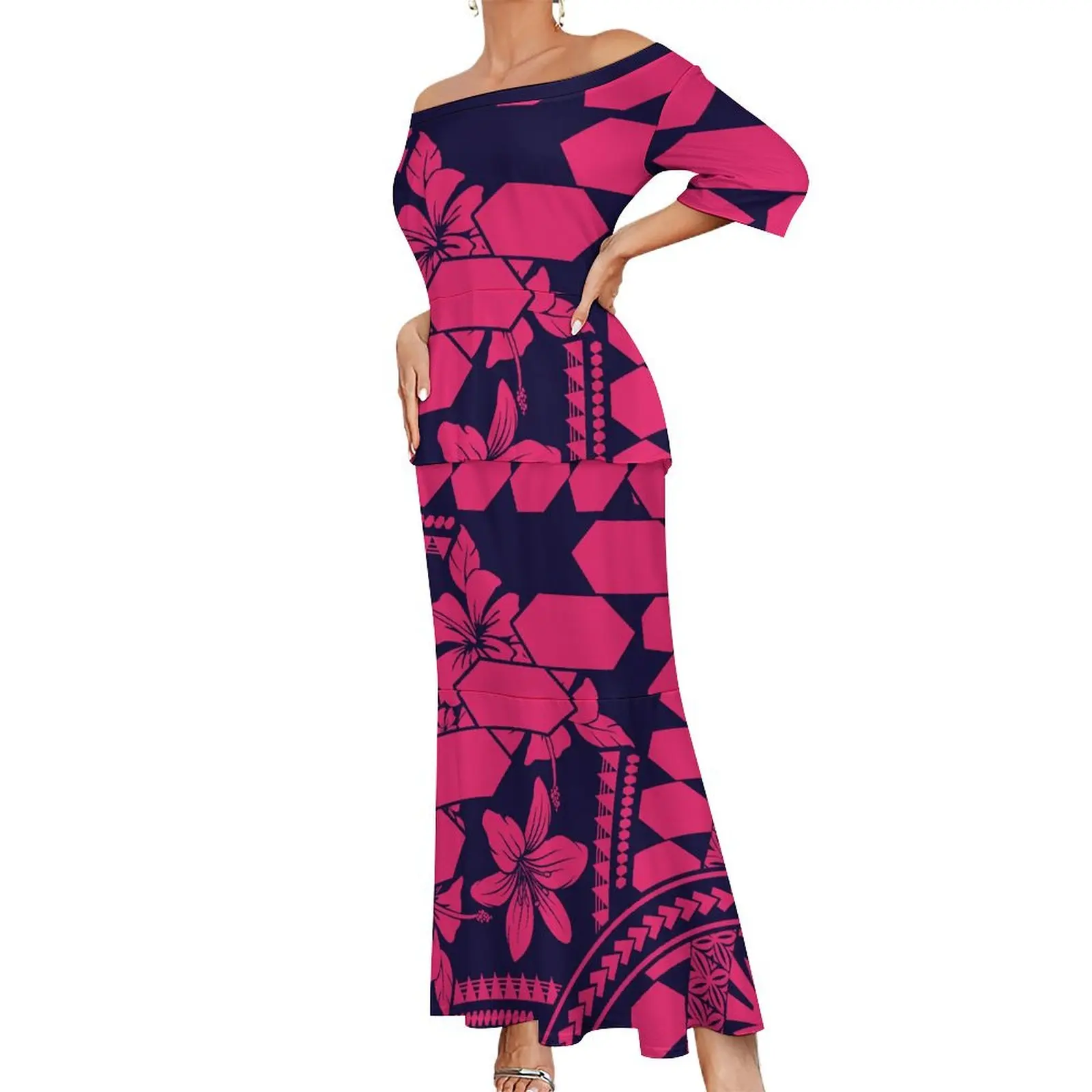 Samoa Prom Drop Shipping Polynesian Samoan Prom Top and Skirts Two Pieces Set ...