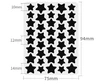 black 40 patches/sheet