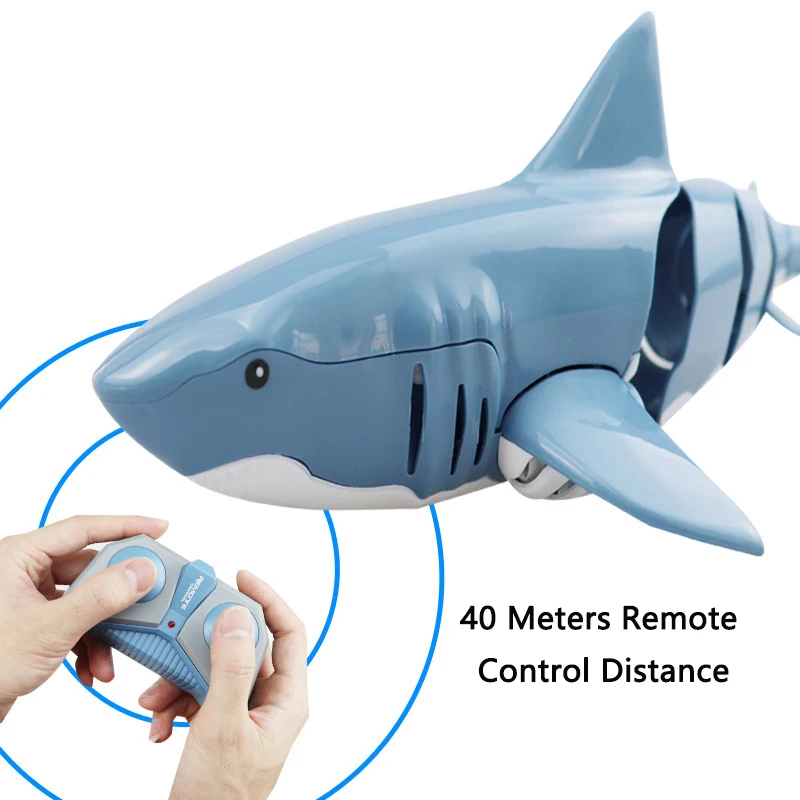2021 Новинка 2,4 г радиоуправляемая Акула детский плавающий бассейн электронная рыба надувной бассейн Детские уличные водные игрушки