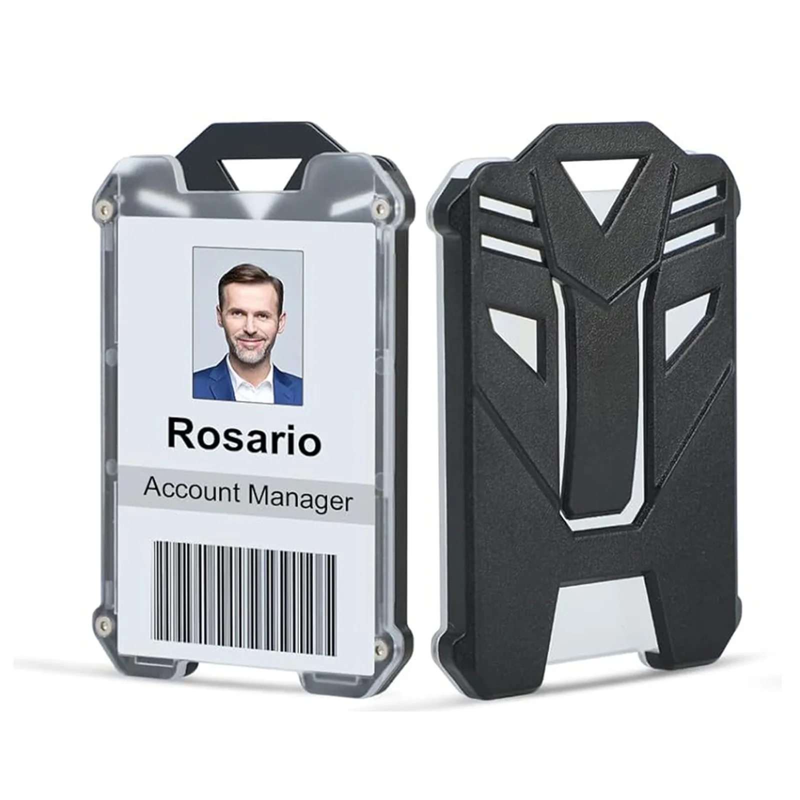 IStapromo GiftsTactical ID Card Holder Retractable Key Chain Badge Holder Reel ID Badge Clip Reel Key Ring Holder With Steel