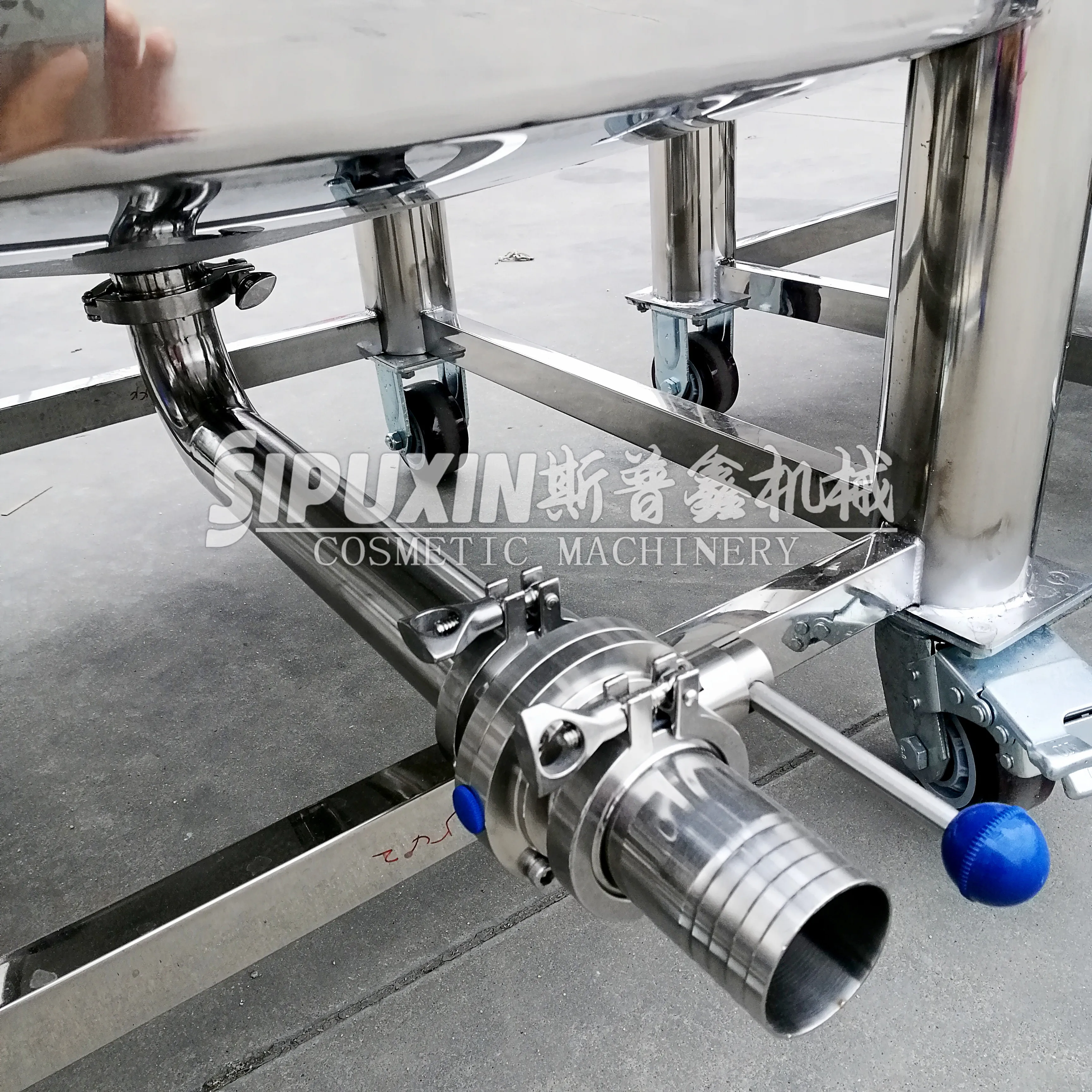 3000リットルステンレス鋼製温水香水液体貯蔵タンク化粧品貯蔵タンク 