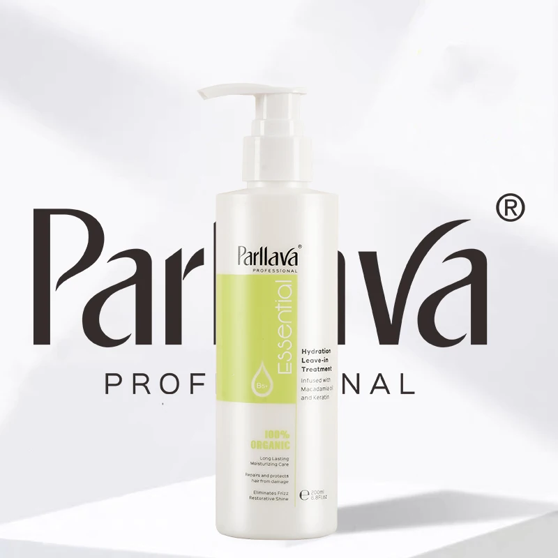 Wholesale Private Label Parllava Macadamia Oil Series Organic and Pure Moroccan Oil Leave in Hair Conditioner for Curly Hair