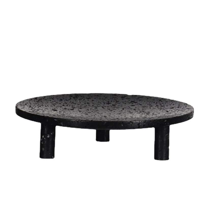 product nordic style natural stone small simple round table coffee table sofa side balcony bedroom simple rental room living room-4