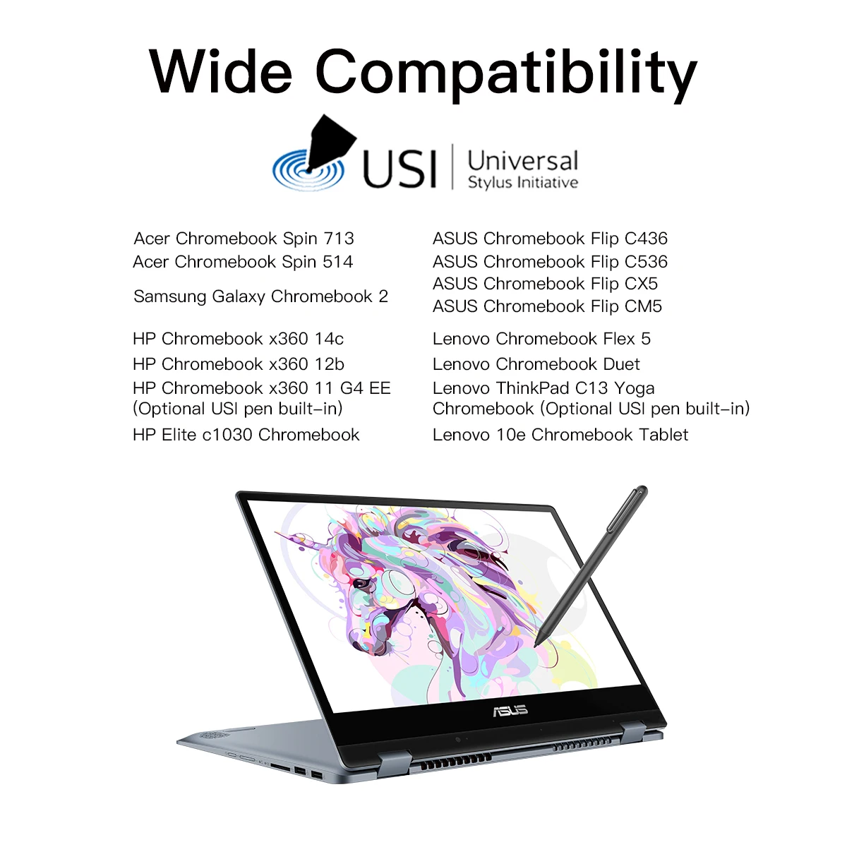 For Lenovo Chromebook Duet ASUS HP Samsung with 4096 Levels