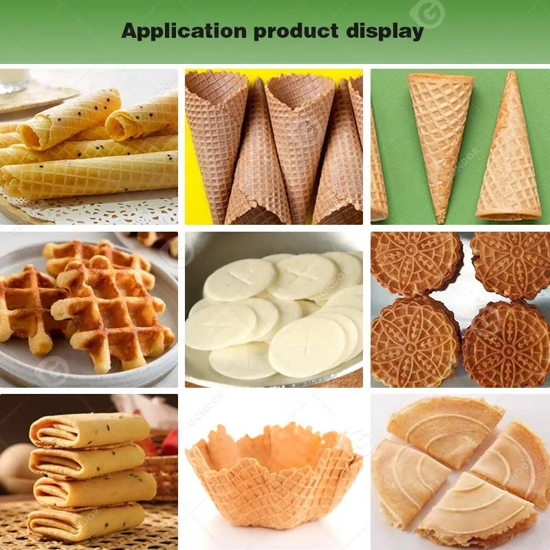 Wafer Tong Manual Ice Cream Cone Mold Sweet Corn Pancake Maker Waffle Make Machine 380 V the Type of Used