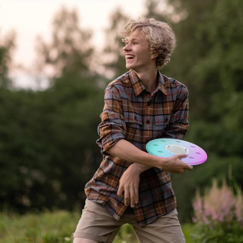 Ultralight Frisbee Floating IPX7 Waterproof Bluetooth Speaker Portable High Quality Subwoofer Lanterns Outdoor Speakers Audio