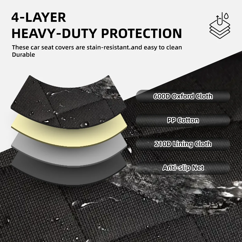 Wholesale Waterproof Back Seat Cover Protector Heavy Duty Nonslip Pet - product detail 4