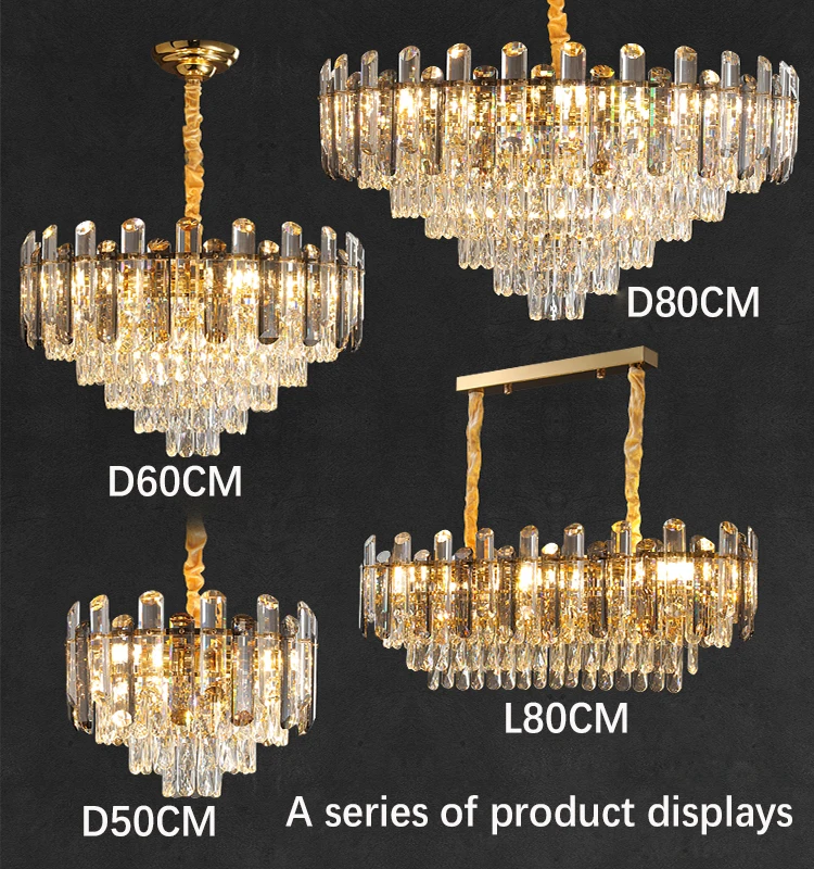 High Quality Crystal Chandelier Living Room Dining Room Modern Simple